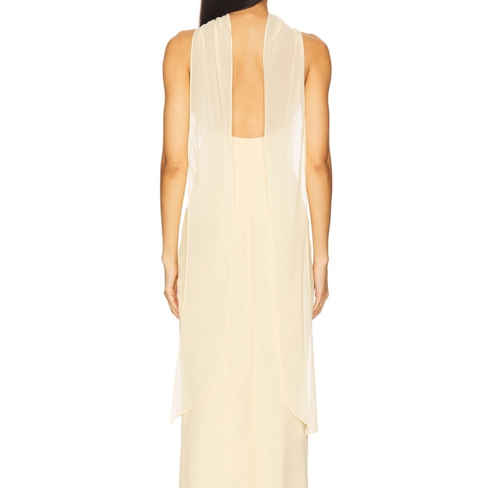 Elegant Butter Yellow Dress - Picture 3 of 5